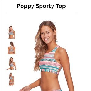 👙Eidon Brand Poppy Sporty Swim Top
